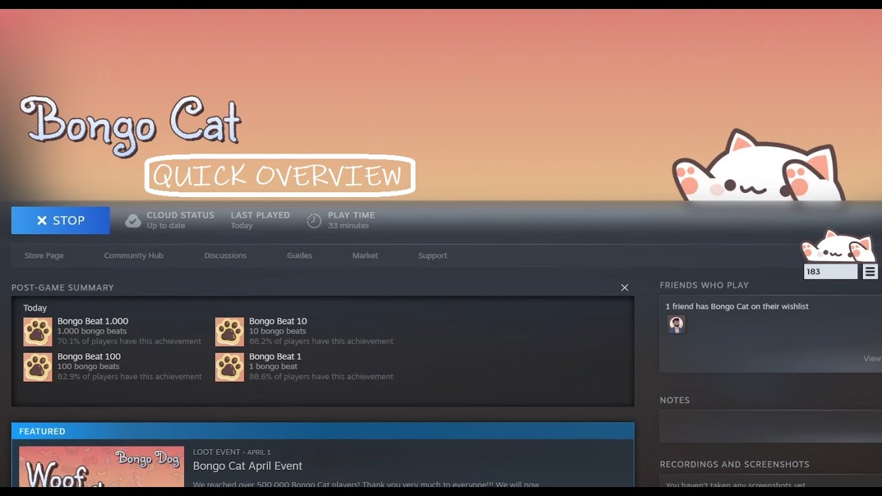 Bongo Cat Game Overview