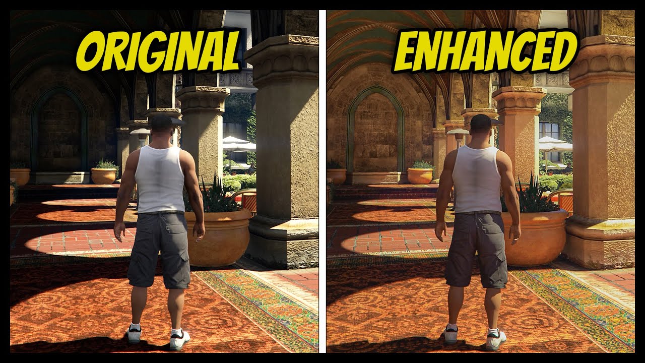  GTA V Original vs Enhanced - Graphics and Details Comparison