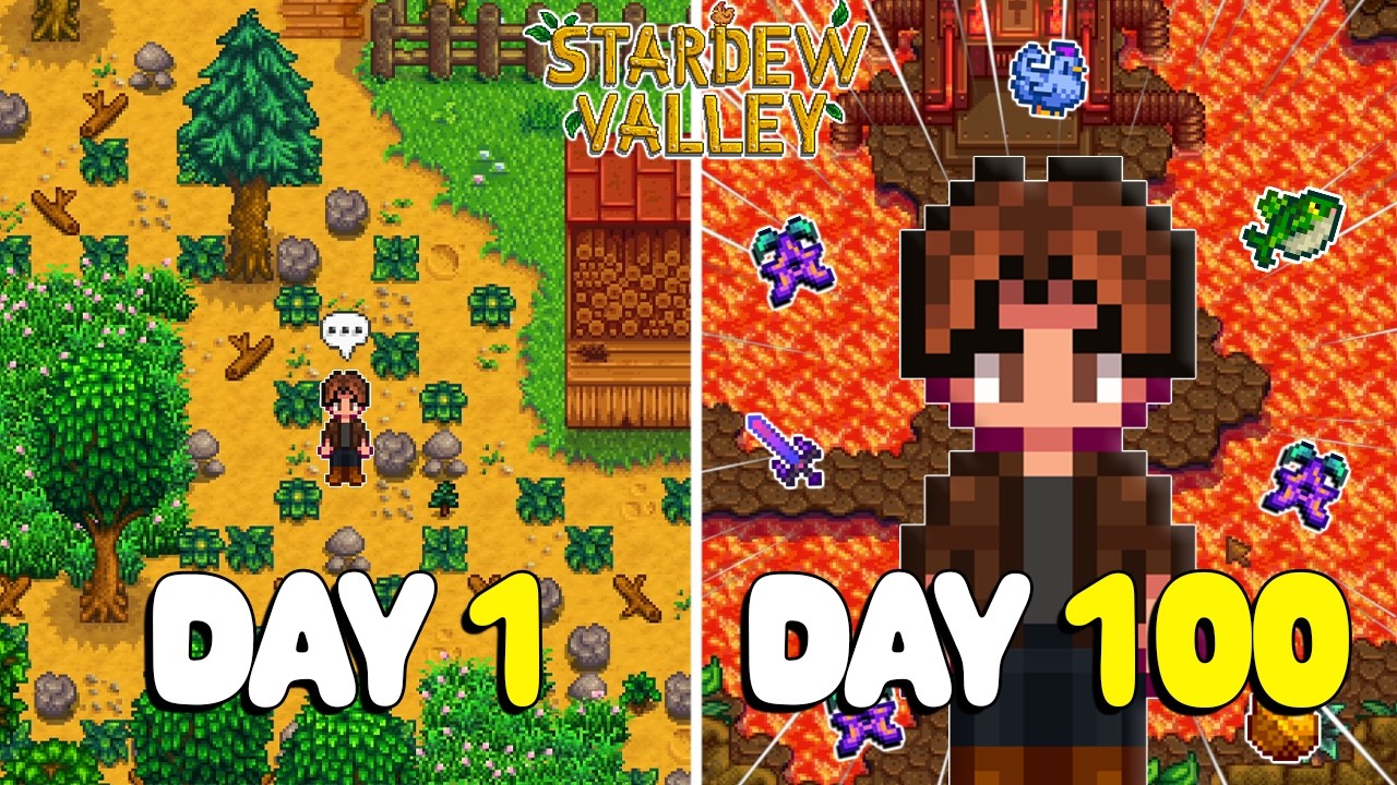 How Far Can I Get in 100 Days of Stardew Valley 1.6?