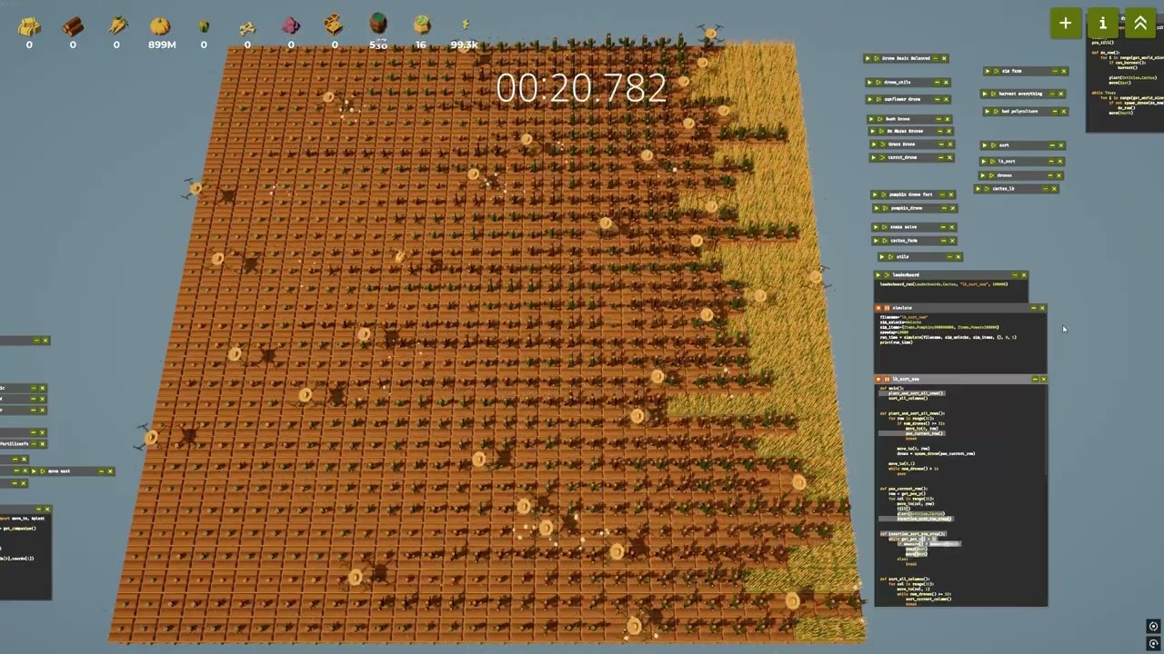 Insertion Sort Cactus v2 | The Farmer Was Replaced