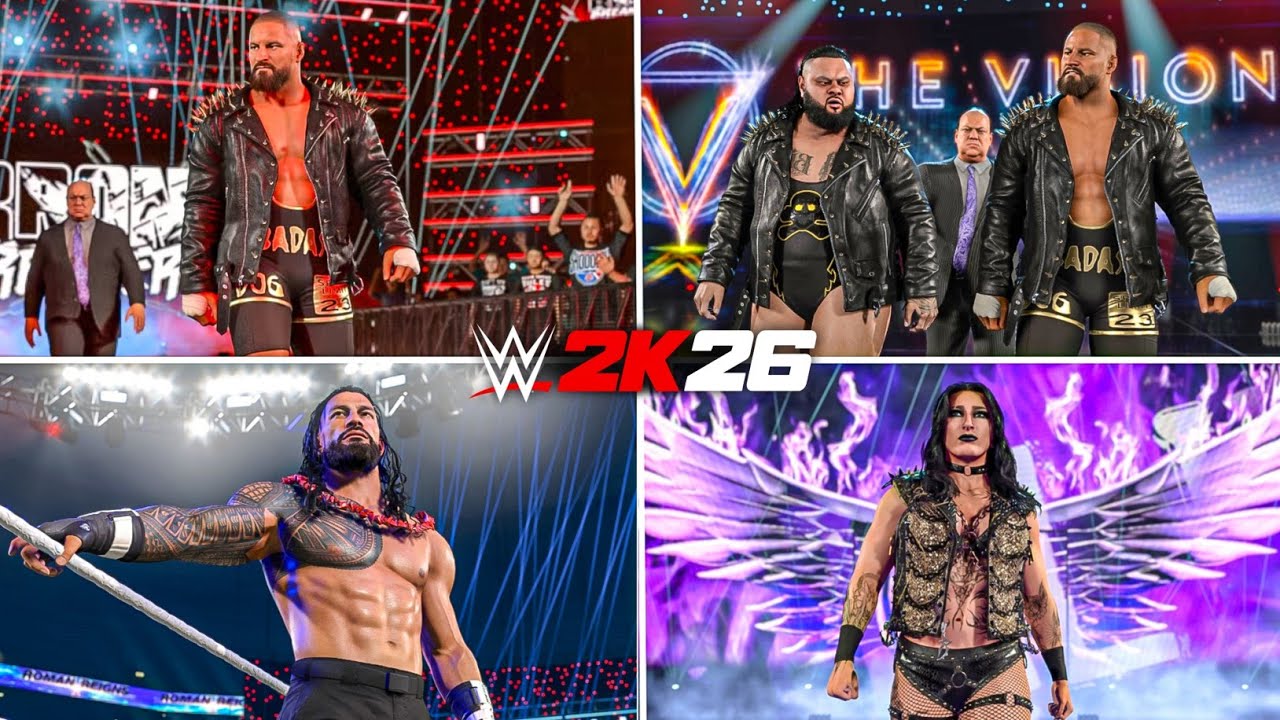 WWE 2K26 Official Gameplay Screenshots Revealed | Goldberg, Rhea Ripley & More