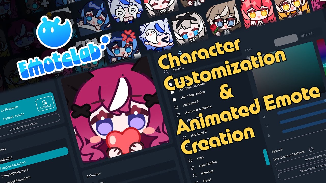 EmoteLab – Easy Character Customization & Animated Emote Creation Tool