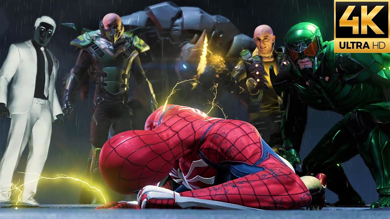 Spider-Man Remastered PC - Spider-Man vs The Sinister Six (4K 60FPS)