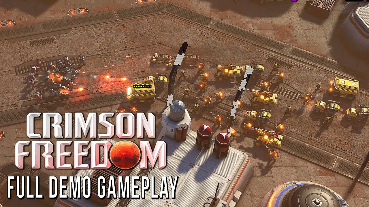 Crimson Freedom NEW DEMO RTS Gameplay! Nextgen Command & Conquer?