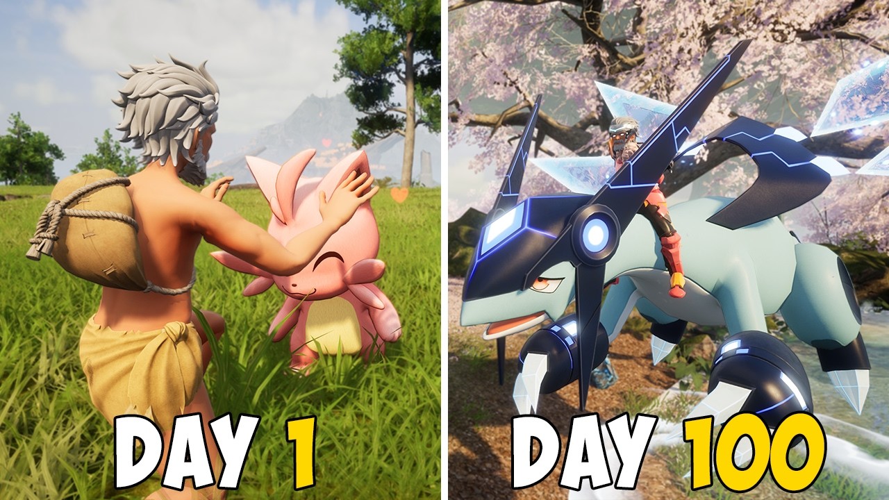 I Survived 100 DAYS In PALWORLD … Here’s What Happened