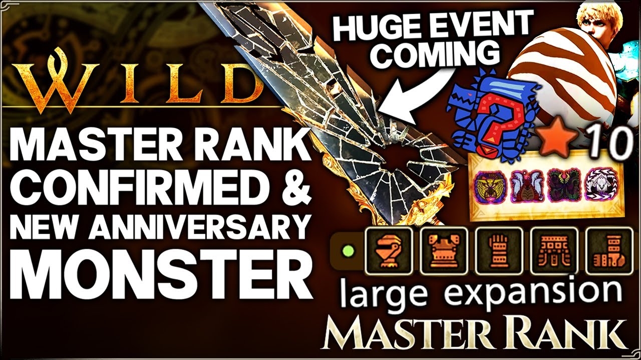 Monster Hunter Wilds - MASTER RANK CONFIRMED & New Monster 10 Star Anniversary Fest 
