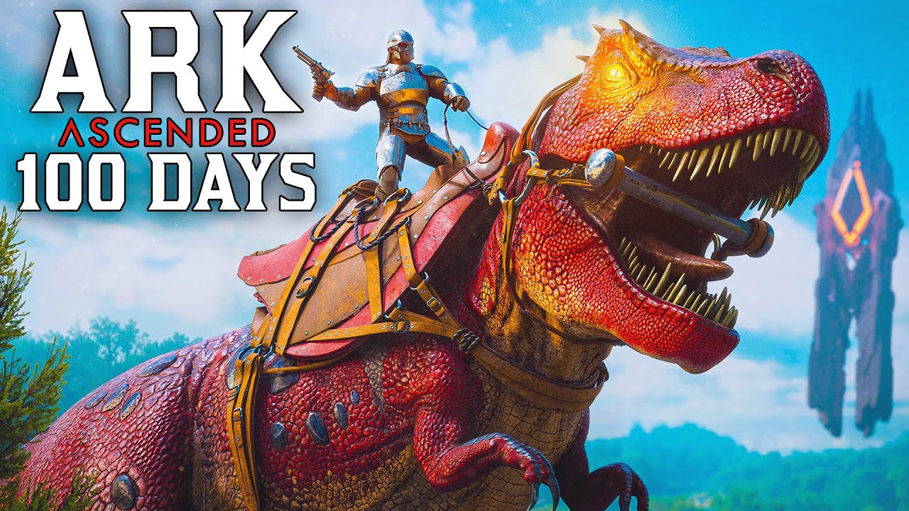 I Spent 100 Days In Ark Survival Ascended [The Island]