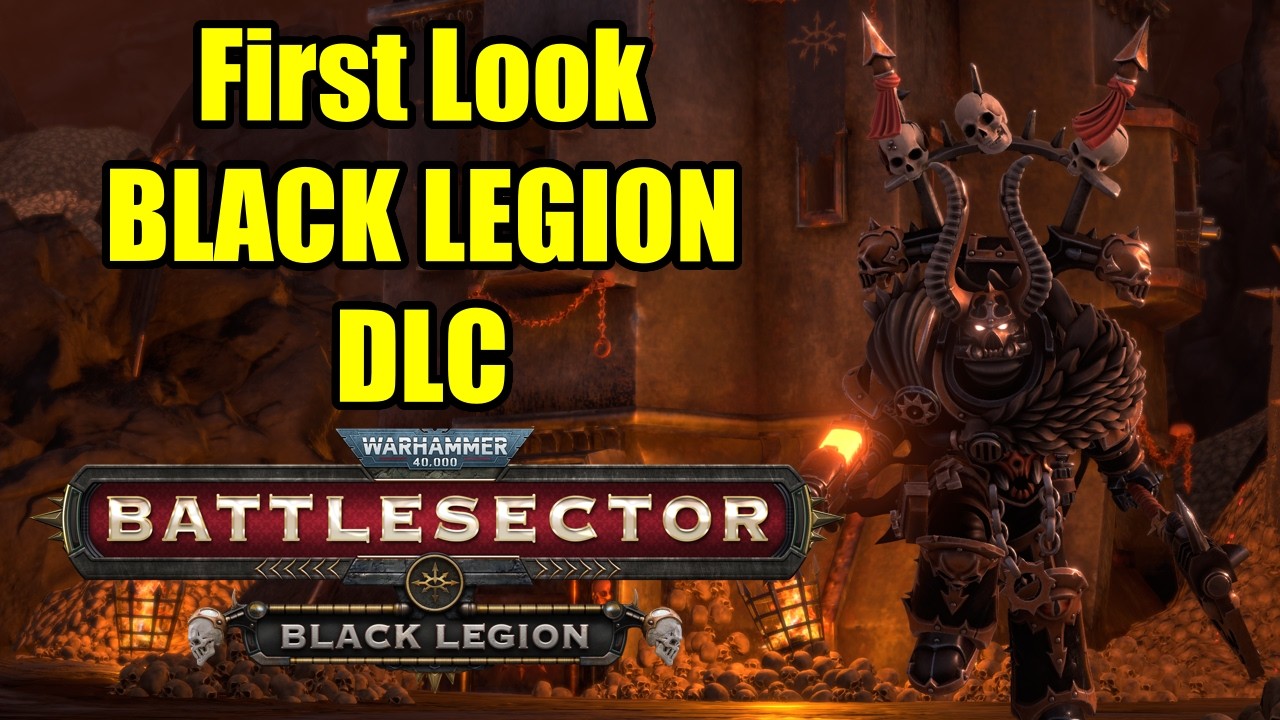 FIRST LOOK - BLACK LEGION DLC - Warhammer 40,000: Battlesector