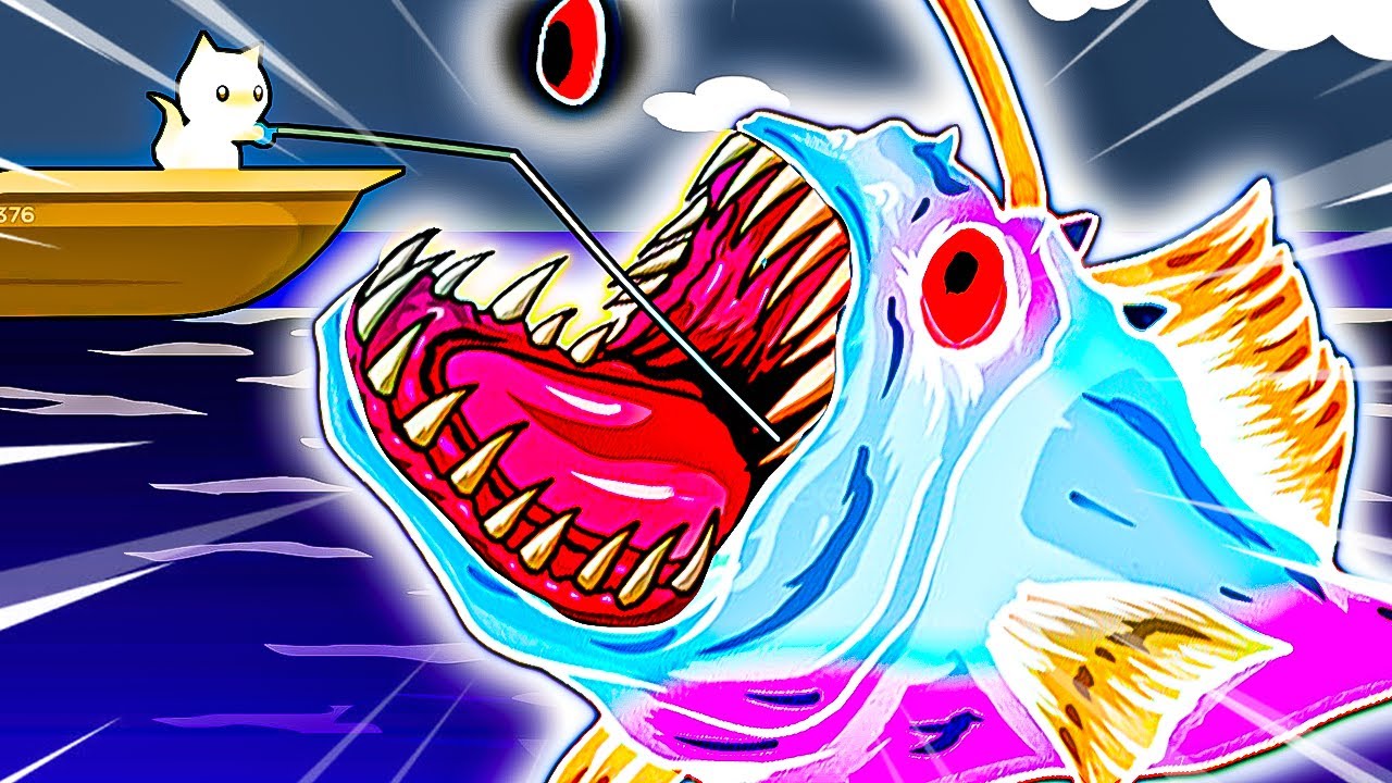 I caught the SECRET GHOST FISH in cat goes fishing