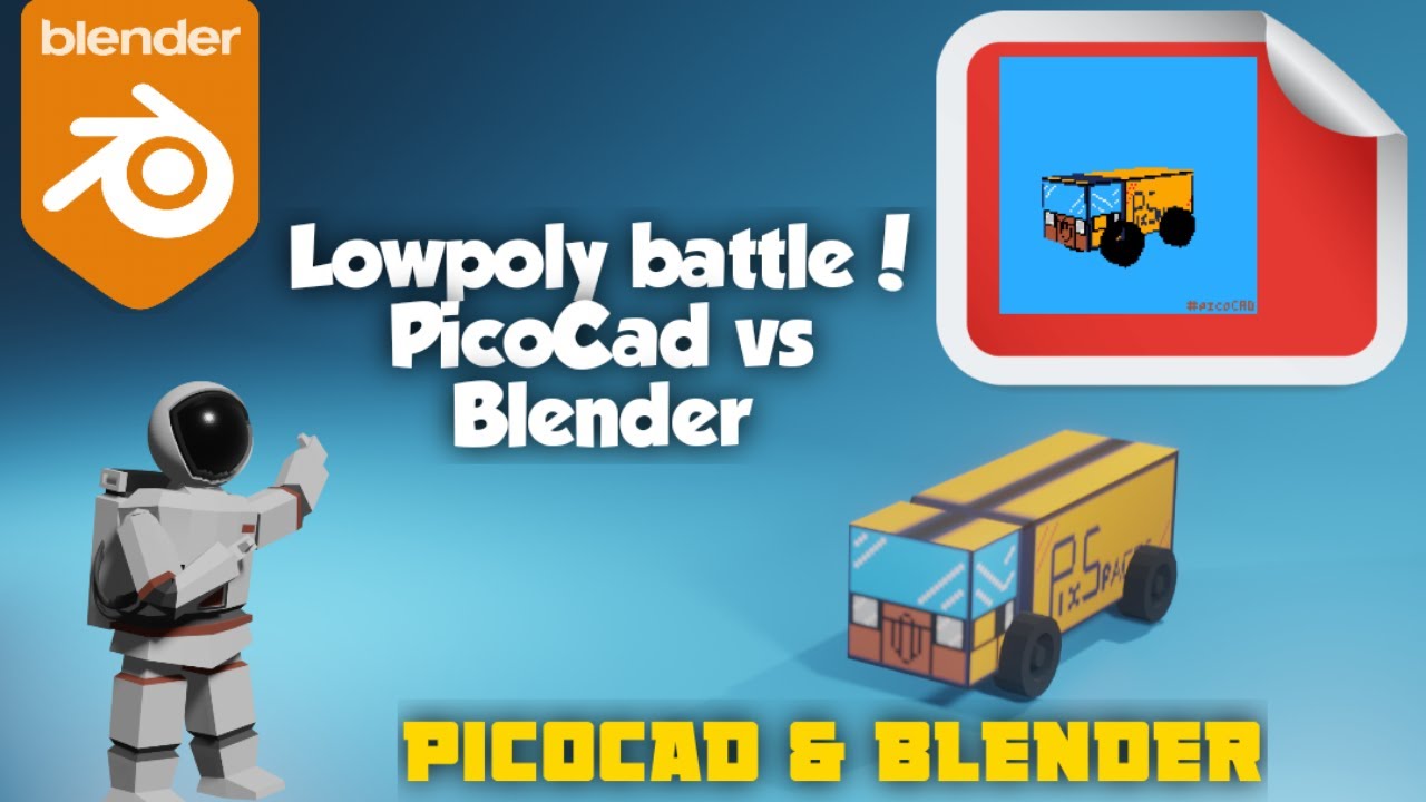 PicoCAD vs Blender Lowpoly Battle