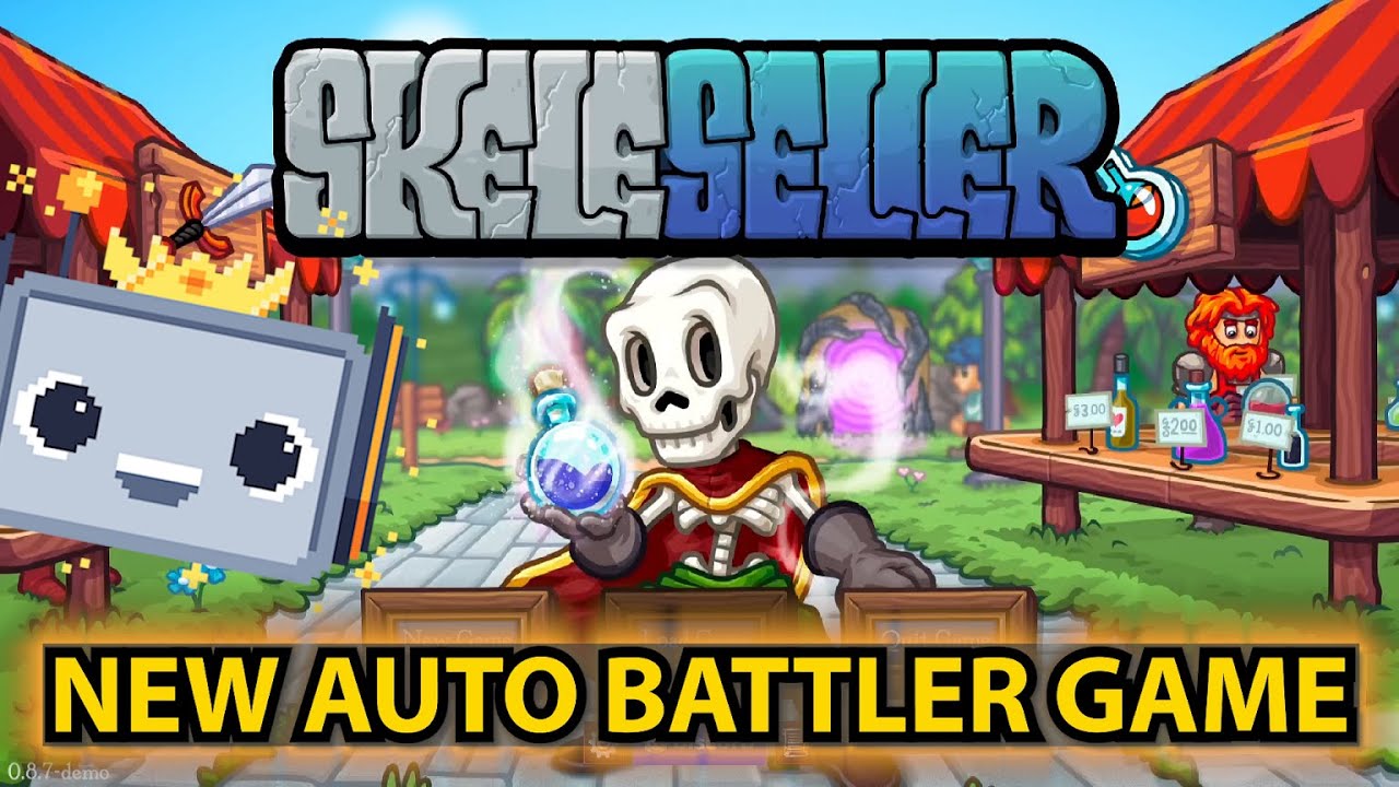 Build a town, get loot and battle monsters! [Skeleseller] part 1