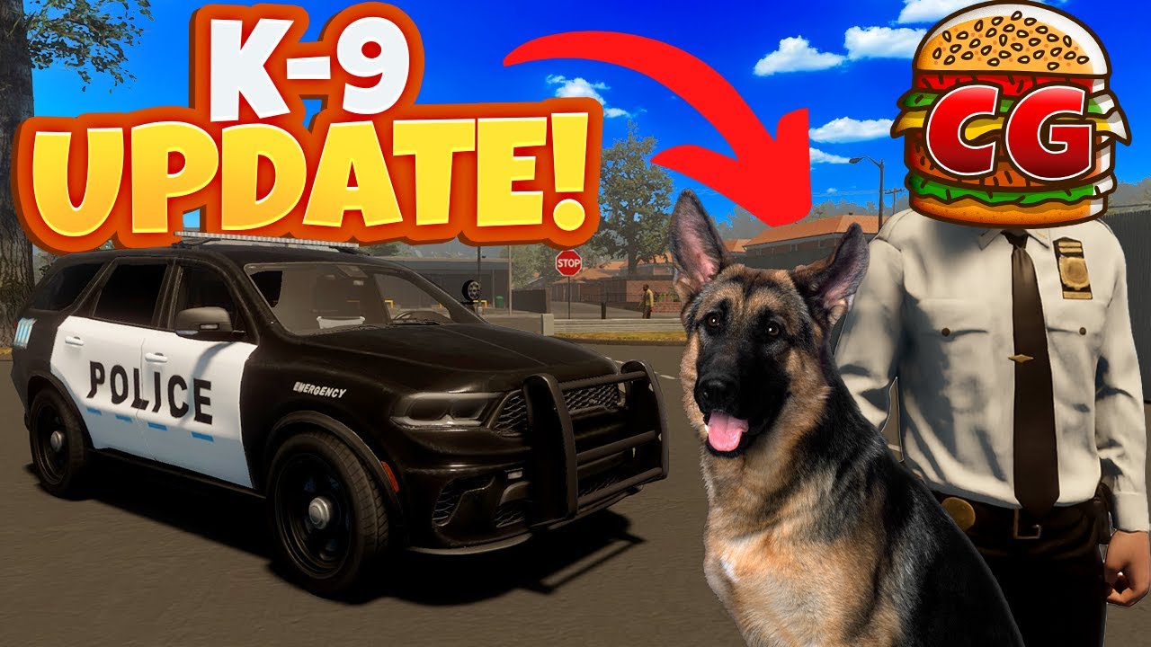 I Used the NEW POLICE K9 to Catch Criminals in The Flashing Lights Update!