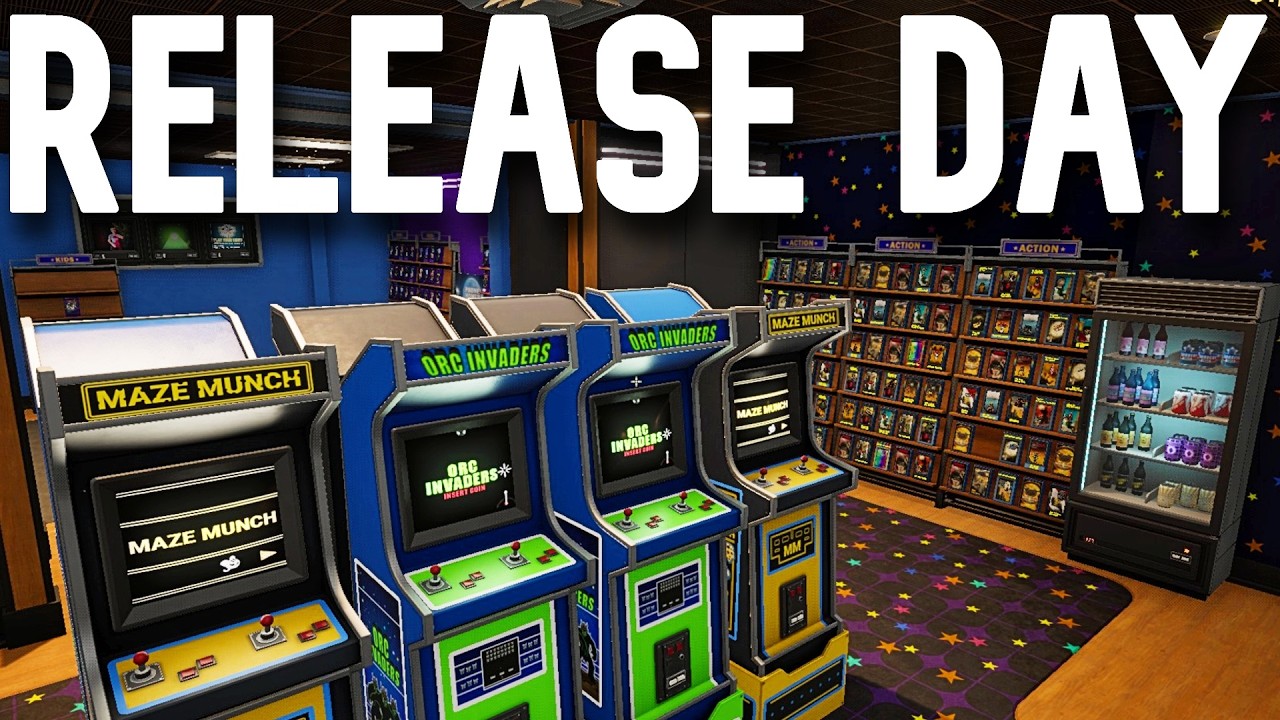 GLOBAL RELEASE DAY - BEST GAME EVER IS OUT! - Rent You FAVORITE MOVIES in this Retro Video Store Sim