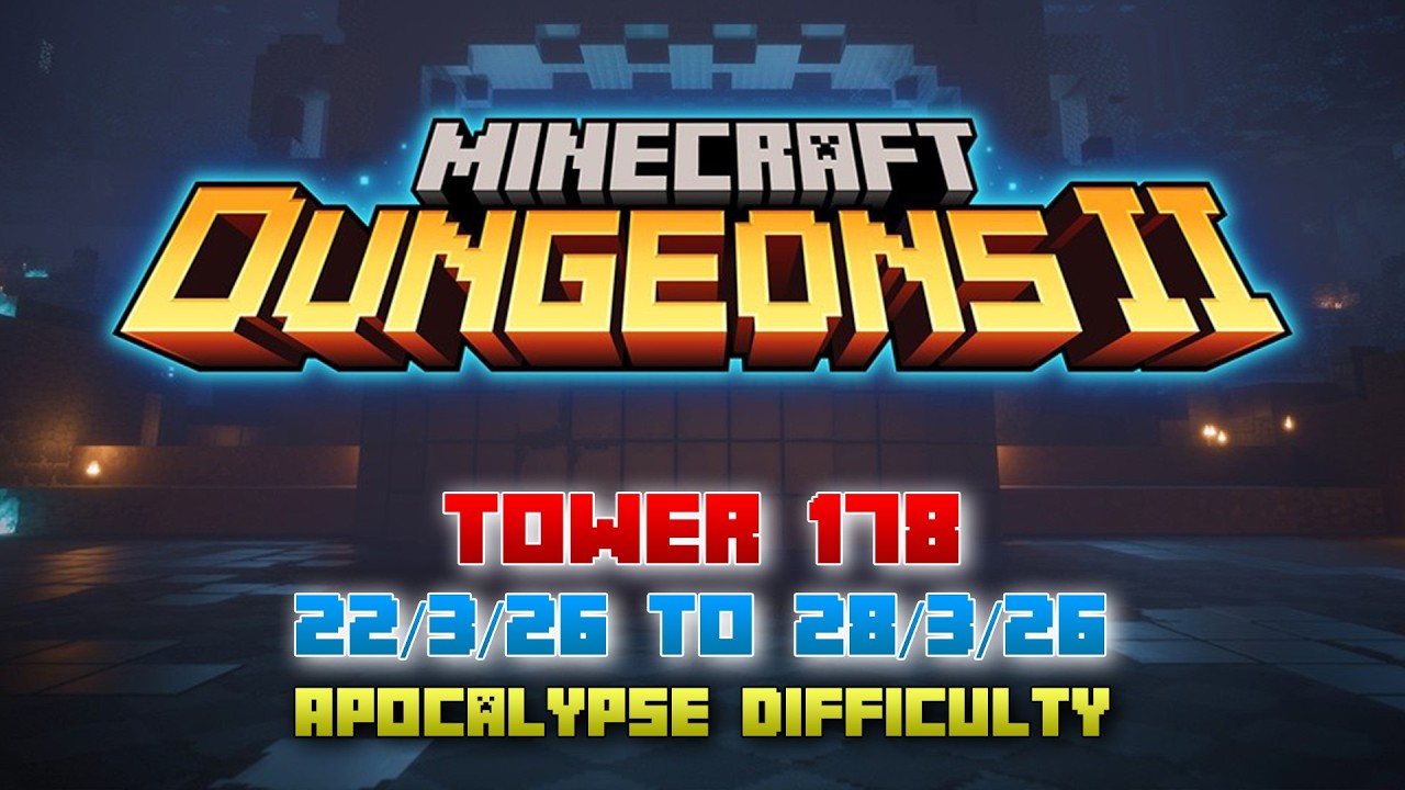 Minecraft Dungeons 2 Announcement + The Tower 178 [Apocalypse] Full Climb, Minecraft Dungeons