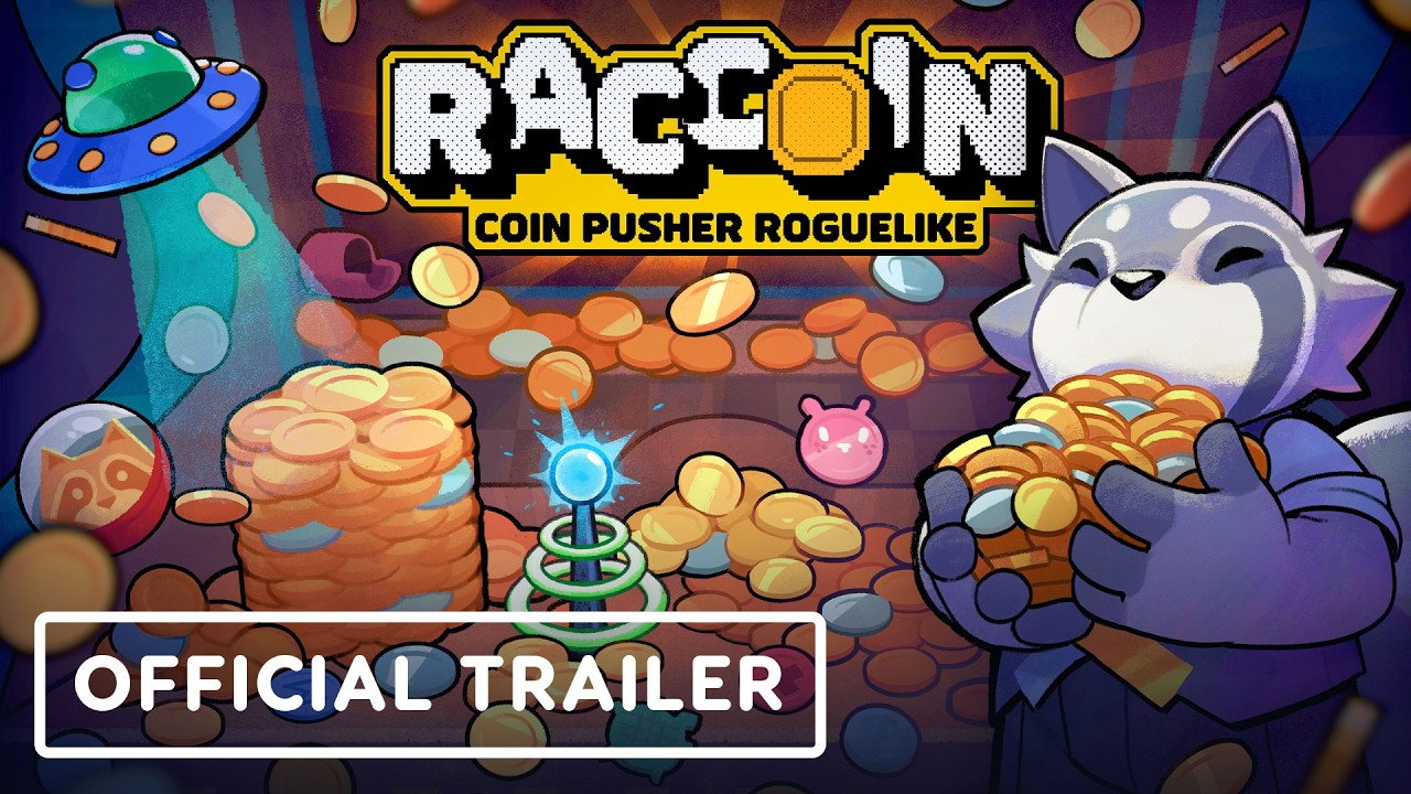 Raccoin: Coin Pusher Roguelike - Official Release Date Trailer | Indie Fan Fest 2026