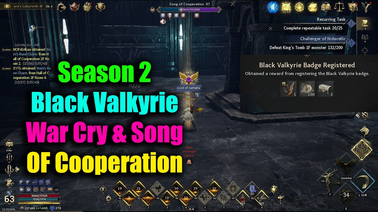 Legend of Ymir Season 2 Black Valkyrie War Cry & Song of Cooperation