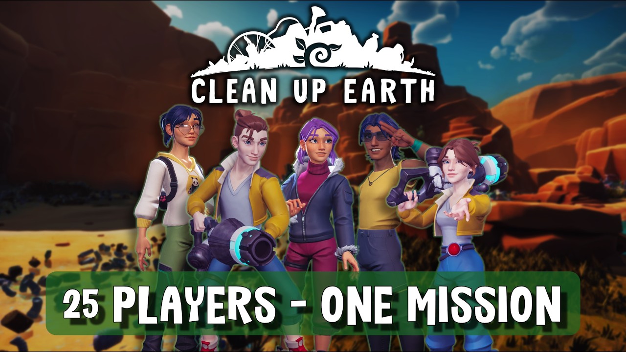 Massive Co-op. One Cleanup Mission. Clean Up Earth Co-op Trailer