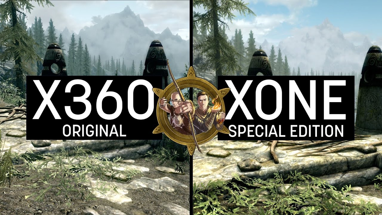 Skyrim Special Edition Graphics Comparison (XONE) VS Skyrim Vanilla (X360)