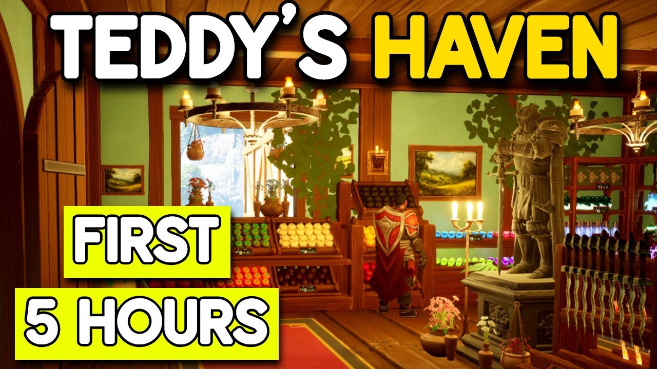 First 5 Hours In This Fantasy Shop Simulator! (Teddy's Haven)