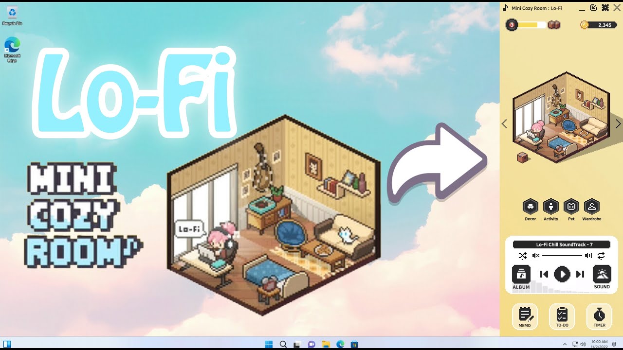 This Game Let You Make Mini Cozy Room of Lofi Girl While Study or Work - Mini Cozy Room: Lo-Fi