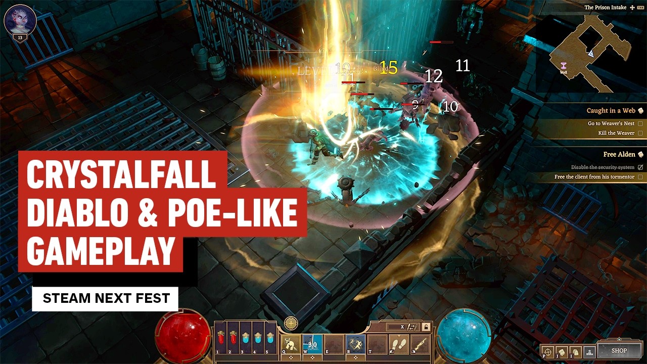 Crystalfall: 21 Minutes of Diablo & POE-Like Gameplay