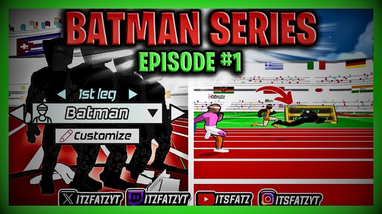 SPEEDSTARS EPISODE #1 - BATMAN RUNS 4X100M AGAINST MAX DIFFICULTY!!